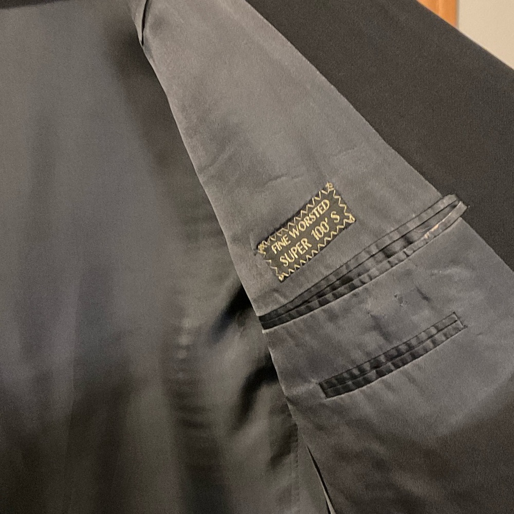 Ermenegildo Zegna Black Sporr Coat With Gold Buttons View 6
